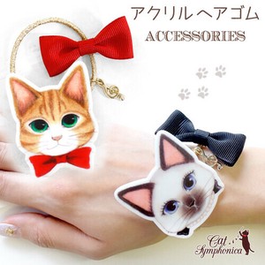 猫モチーフ ヘアゴム ヘアアクセサリー ねこ キャット 雑貨 ヘアアレンジ 猫グッズ