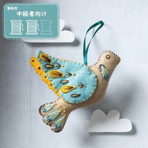 英国直輸入　フエルトミニキット　動物シリーズ　TURTLE DOVE 　コキジバト