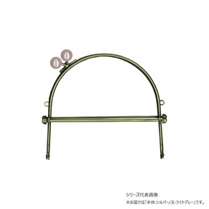 INAZUMA イナズマ パール玉付がま口ベンリー シルバー 横幅約16cm 208 ライトグレー BK-10781S