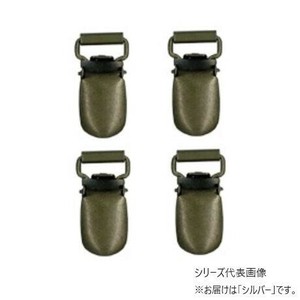 INAZUMA イナズマ パイプ付サスペンダ金具 15ミリ 4個入 シルバー AK-11-16S