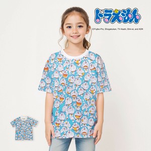 ドラえもん 子供服 キッズ Tシャツ KIDS ぎっしり 総柄 ターコイズ 半袖 男の子 女の子