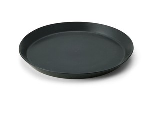 ≪メーカー取寄≫カサネ ラウンドプレート　M　BK［タイ製 食器 ］
