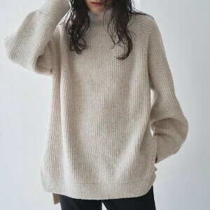 【2025年FW新作/予約販売】ハイネックビッグニットチュニック