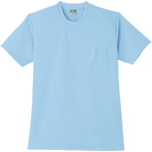 9012　DRY半袖Tシャツ（ポケット付）　サックス