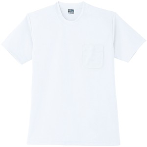 9012　DRY半袖Tシャツ（ポケット付）　ホワイト