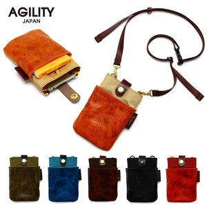 Small Crossbody Bag Shoulder Bag 2Way Genuine leather Made in Japan