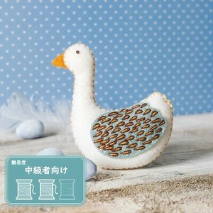 英国直輸入　フエルトミニキット　動物シリーズ　GOOSE A LAYING　がちょう