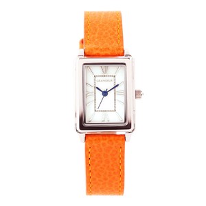 Analog Watch Square Orange Made in Japan