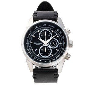 Analog Watch CHRONOGRAPH black Made in Italy