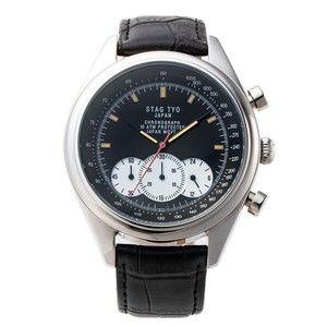Analog Watch CHRONOGRAPH black Men's Made in Japan