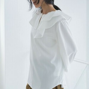 Button Shirt/Blouse Collar Blouse