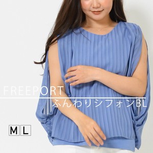 【2025年新作】ブラウス M L 吸汗速乾 接触冷感 洗濯機洗い可 ラウンドネック ふんわり 無地 春 夏 華やか