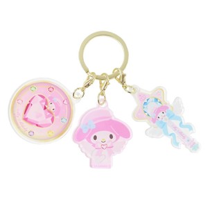 【キーホルダー】マイメロディ 3チャームキーホルダー マジカルジュエリー