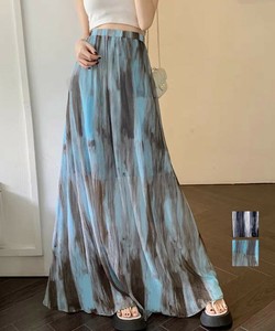 国内即納 マキシスカート 春夏タイダイスカート薄手