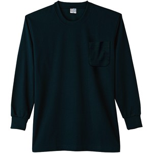 9013　DRY長袖Tシャツ（ポケット付） ブラック