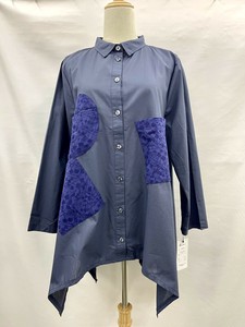 Button Shirt/Blouse Asymmetrical Cotton [S/S NEW]