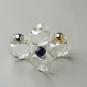 Silver-Based Plain Ring Clear 4-colors