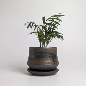 Shigaraki ware Pot/Planter black Made in Japan