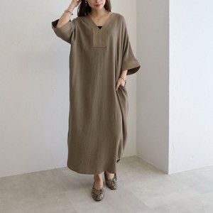 Casual Dress Long Dress V-Neck 5/10 length [2025 NEW]