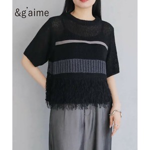 【予約】ループMIX配色ニット/&g'aime 2025春夏新作