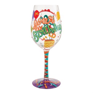 【Lolita】ワイングラス LIFE IS BETTER YOUR BIRTHDAY