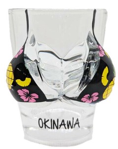 【ガラス小物入れ/ショットグラス】ビキニグラスパイン【OKINAWA H･JSG120】