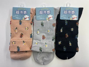 Crew Socks Flower Colorful Cool Touch [S/S NEW]