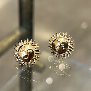 Pierced Earringss Design Sun