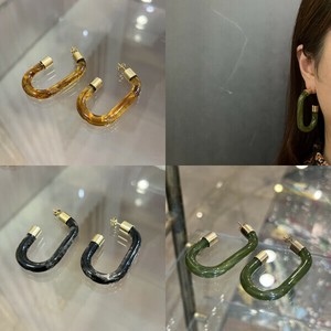 耳环 棕色 绿色 3颜色