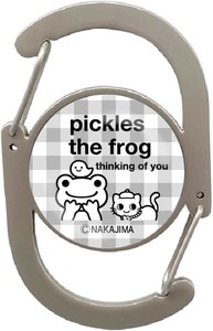★かえるのピクルス　always smile Wカラビナ GY