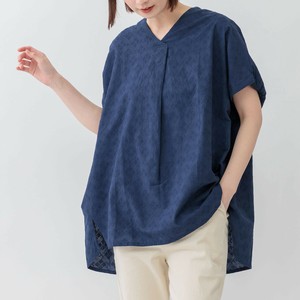 【2025SS新作】綿キャンブリック刺繍ブラウス　刺繍　綿キャンブリック