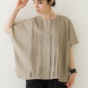 Button Shirt/Blouse crea delice Pintucked Cotton [S/S NEW]