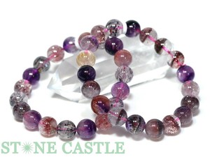 ☆高品質☆【ブレスレット】スーパーセブン (7A) (約10.5〜11mm) 【天然石 パワーストーン】