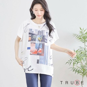 【2025新作】【M〜L】グラフィックデザインロング丈Tシャツ(N12-346)(5号店）FM5