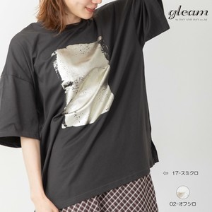 20/-天竺 箔プリント Tシャツ　【2025 春夏新作】