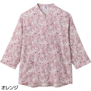 7分袖ロングファスナーTシャツ