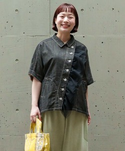 【2025春夏新作】引き算的綿麻デニチュSH（大きいサイズ）
