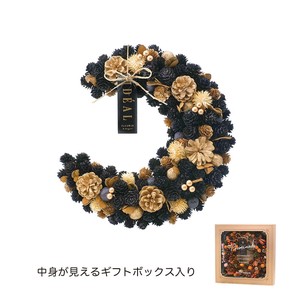 【予約販売】HWクレッセントリース 　ミッドナイムーン
