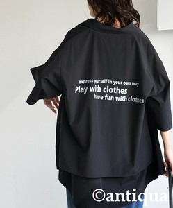 [antiqua] Button Shirt/Blouse Ladies fashion Short Sleeve