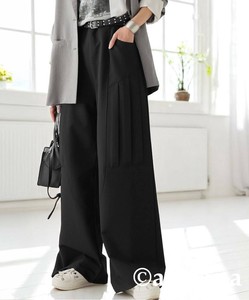 [antiqua] Cropped Pant Ladies fashion Pleats Design Unisex Men's