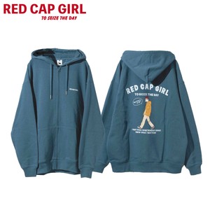 连帽衫 特别价格 植绒 拉链连帽外套 印花 RED CAP GIRL