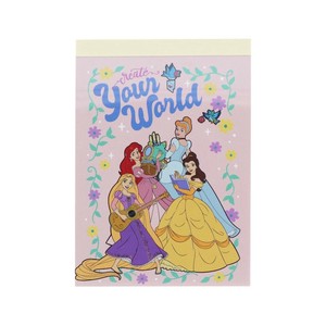 【メモ帳】ディズニープリンセス メモミニ ミニミニメモ 集合P ピンク
