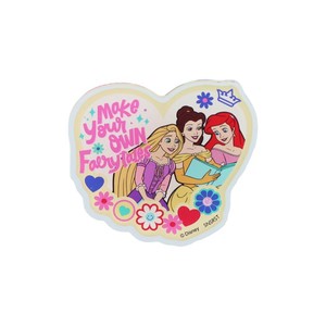 【文房具】ディズニープリンセス アクリルクリップバッジ 集合W ホワイト