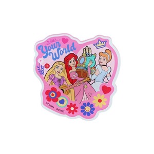 【文房具】ディズニープリンセス アクリルクリップバッジ 集合P ピンク