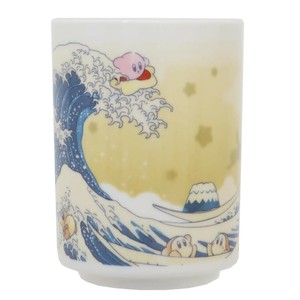 【湯呑】星のカービィ 湯呑み ふわふ和コレクション プププ三十六景 フロートアイランズ沖浪裏