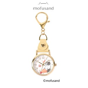 【腕時計】mofusand 水彩ドットKCウォッチ YE えびにゃん