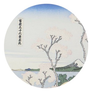 【キッチン雑貨】富獄三十六景 溶岩石コースター 桜