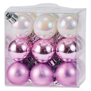 Store Material for Christmas Pink 27-pcs set 3cm