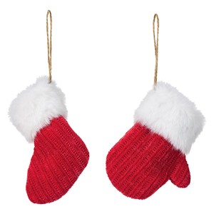 Store Material for Christmas Red 2-pcs set 15cm