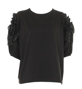 T-shirt Ruffle Sleeve Cut-and-sew [2025 NEW]